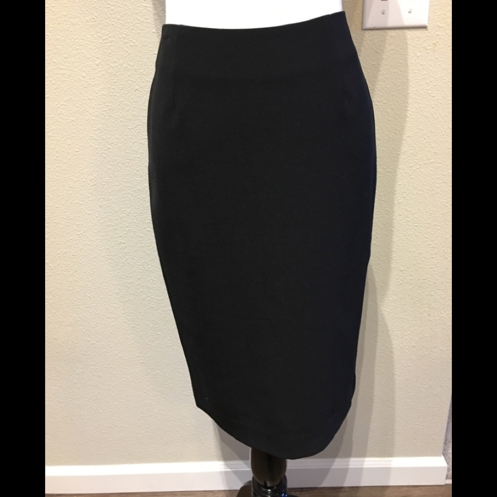 Theory Wool mix Pencil Black Skirt XS 0 Made inJPN